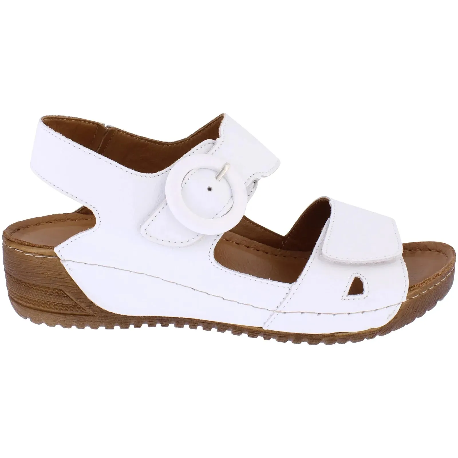 Adesso Lily WHITE Soft Leather sandal A7195