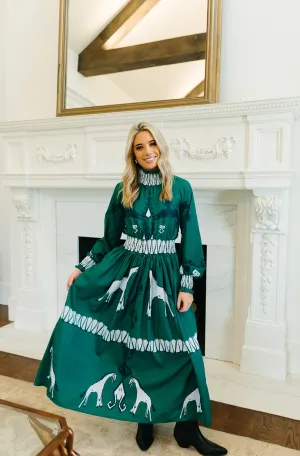 Adrian Midi Dress - Green