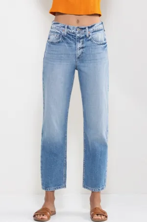 Alyssa High Rise Straight Jeans