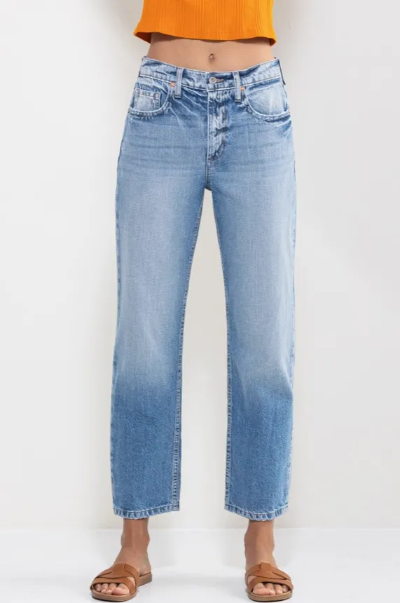 Alyssa High Rise Straight Jeans