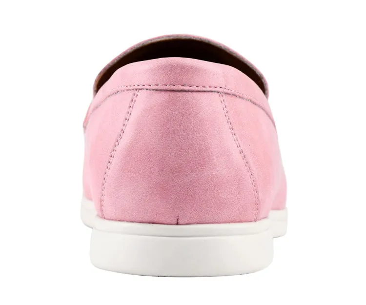 Amali Deniz Pink Slip On Loafers Men’s Vegan