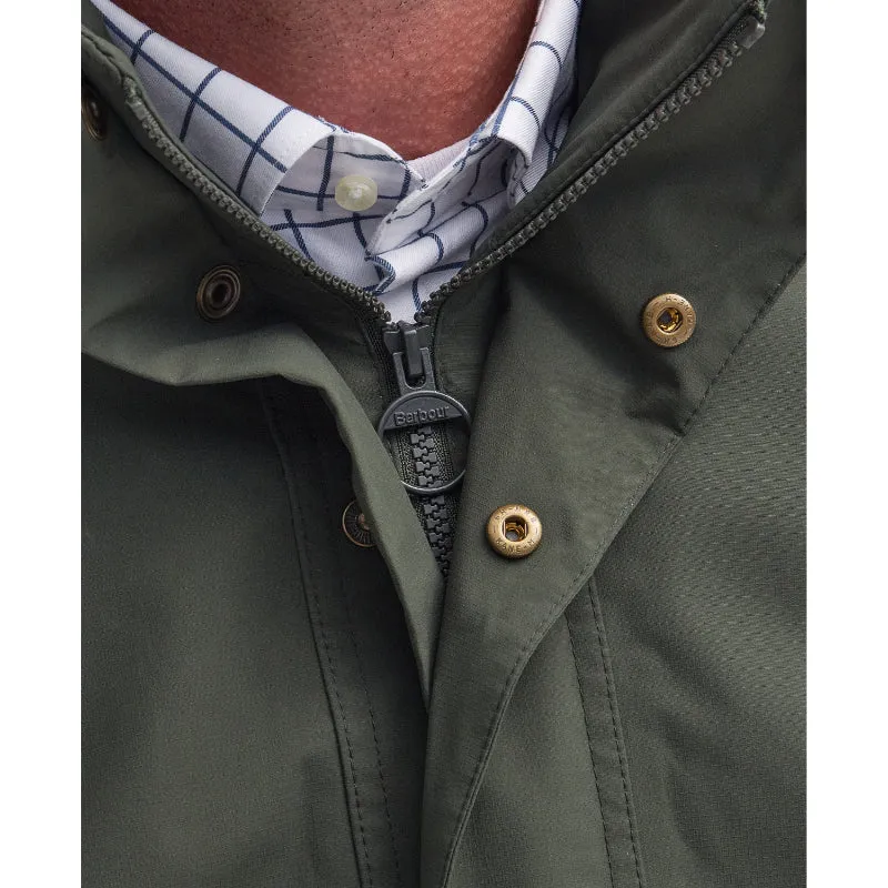 Barbour Swinton Mens Waterproof Shooting Jacket - Olive