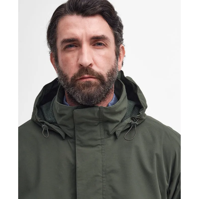Barbour Swinton Mens Waterproof Shooting Jacket - Olive