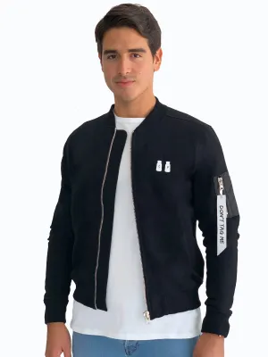Black Bomber Jacket