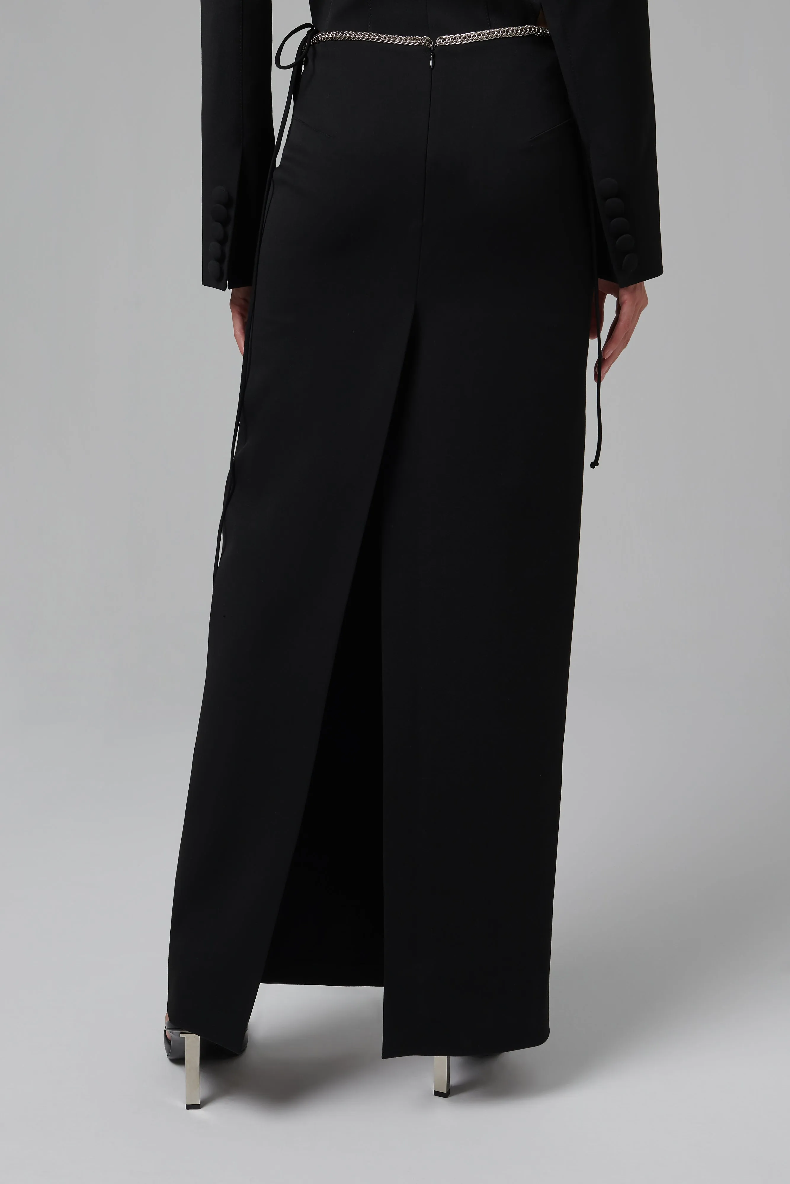 Black Chain Maxi Skirt