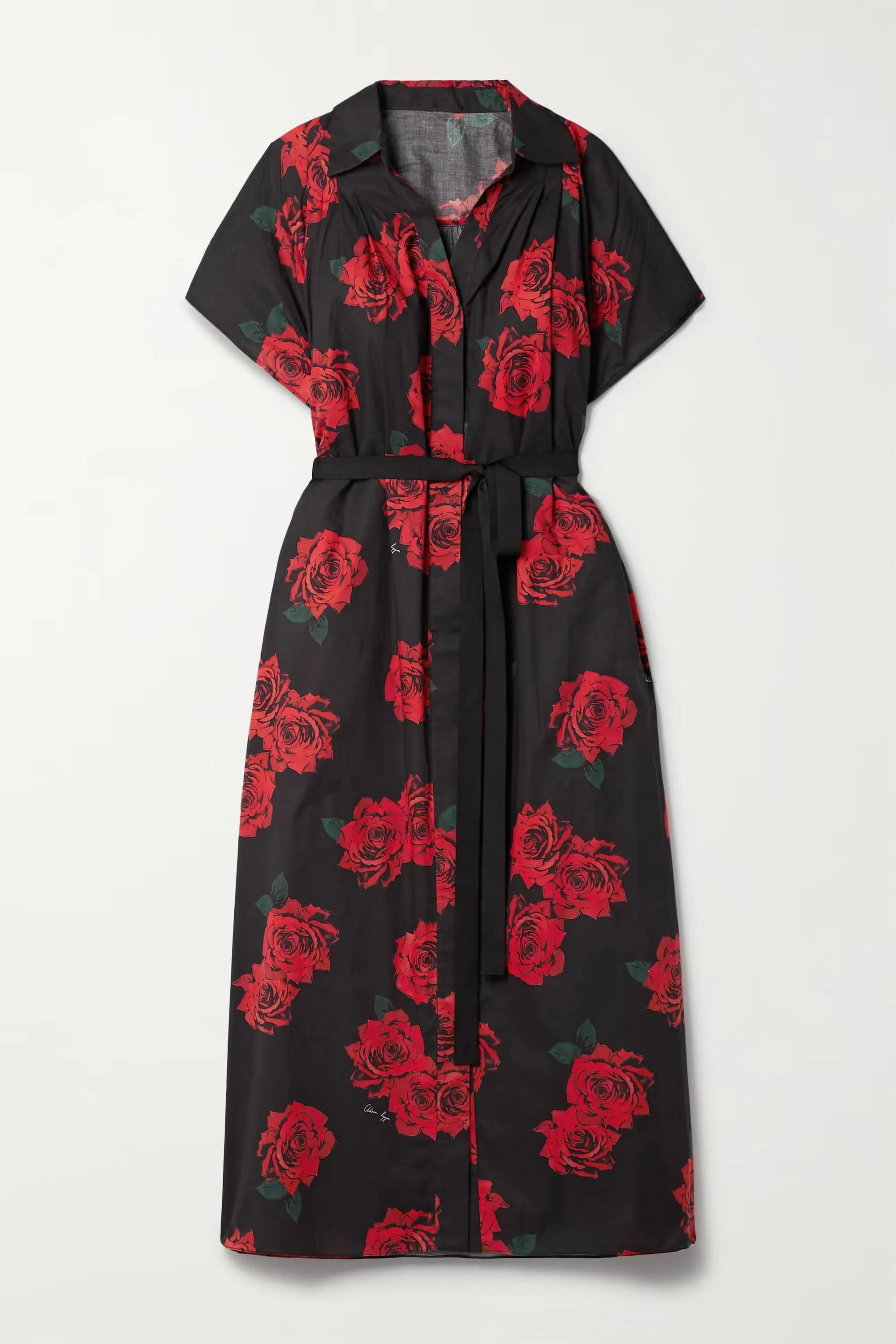 Black Floral Kaftan Dress