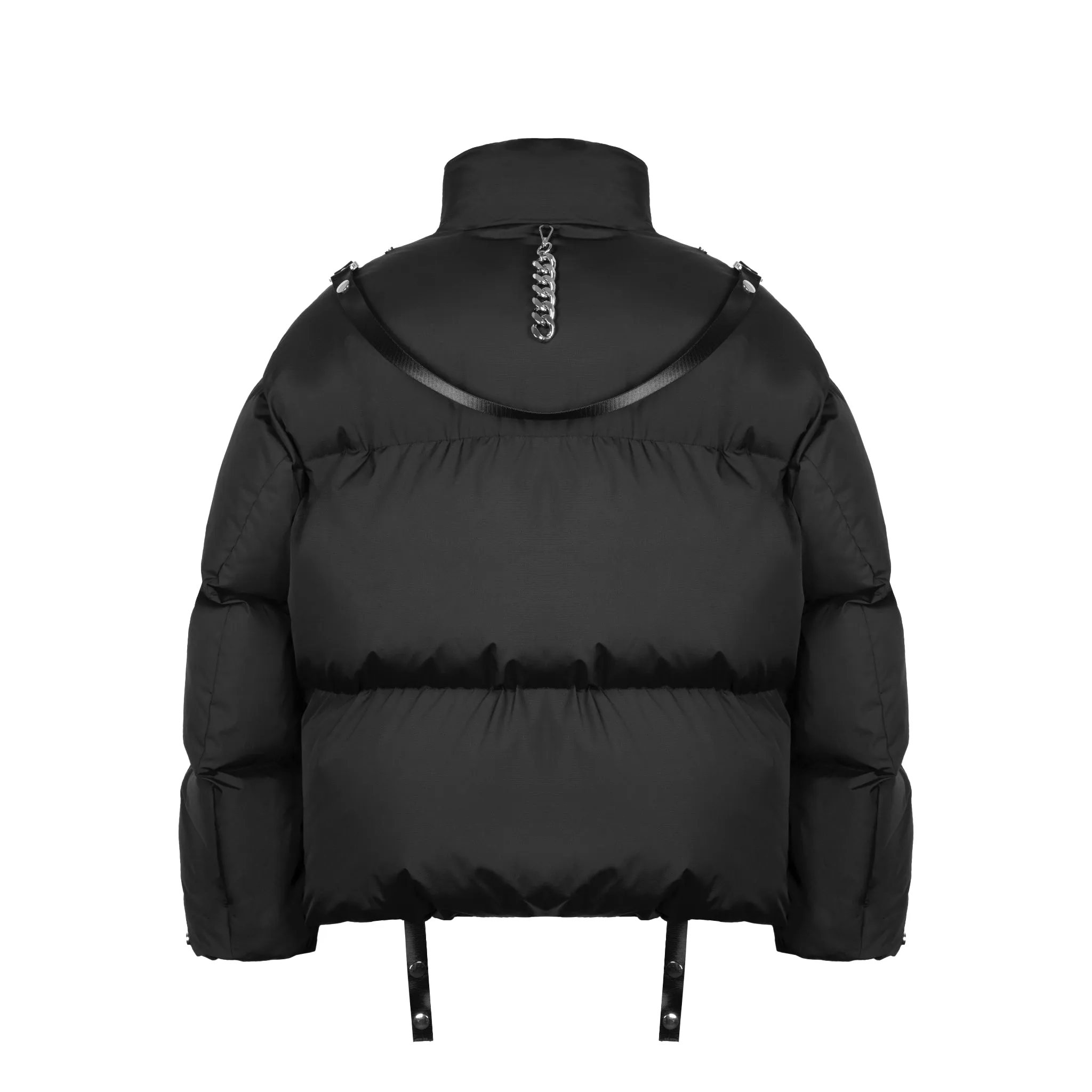 Black Packable Portable Down Jacket