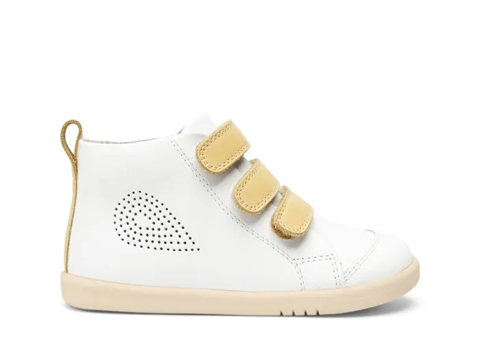 Bobux I Walk Hi Court White   Send Trainers