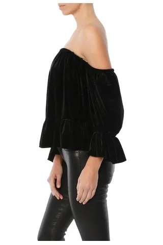 BRIGIT OFF THE SHOULDER RUFFLE TOP