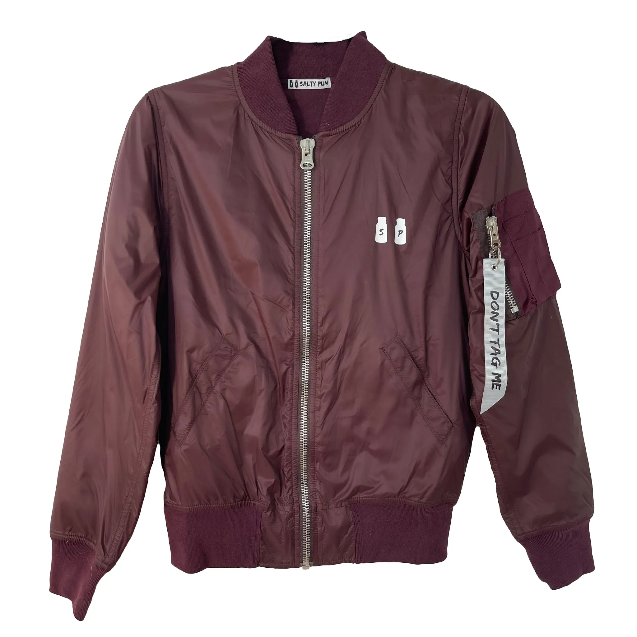 Burgundy Bomber Jacket