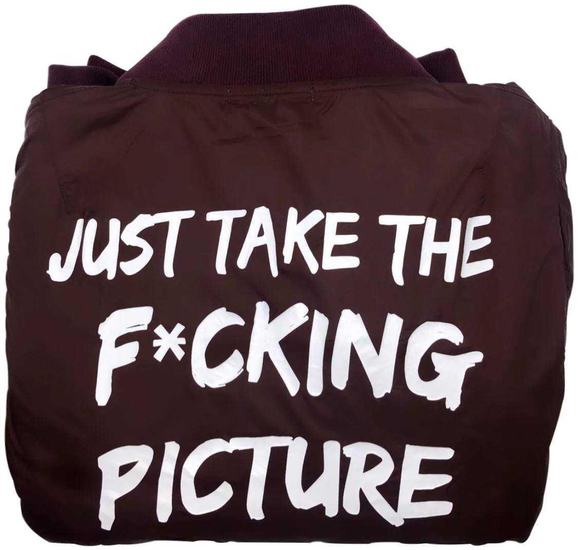 Burgundy Bomber Jacket