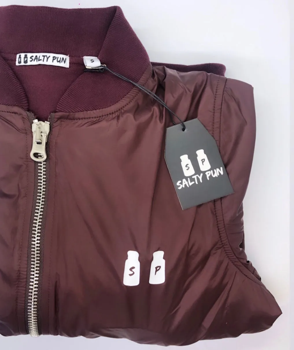 Burgundy Bomber Jacket