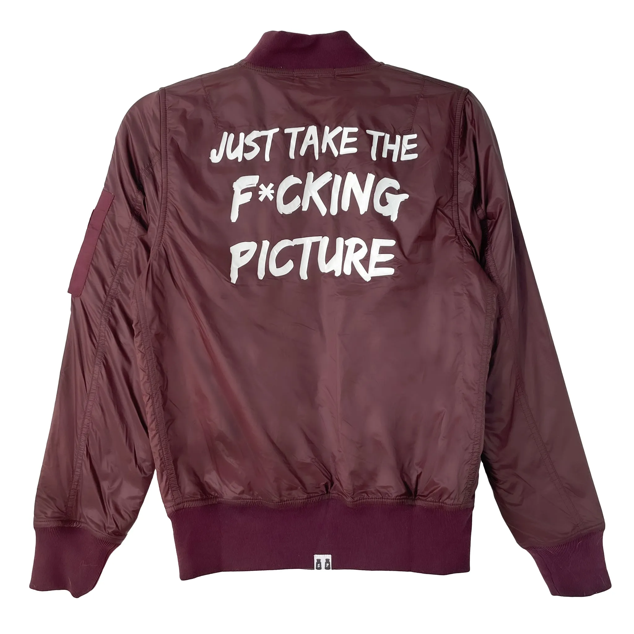 Burgundy Bomber Jacket