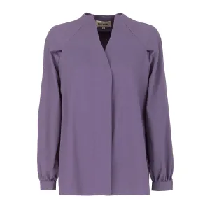 Button Down Long Sleeve Shirt Pale Violet