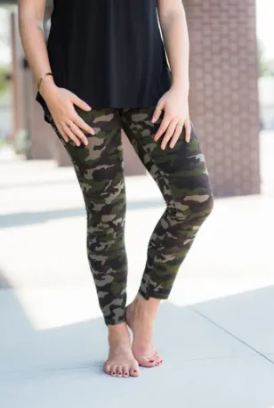Camo Step Hem Jeans