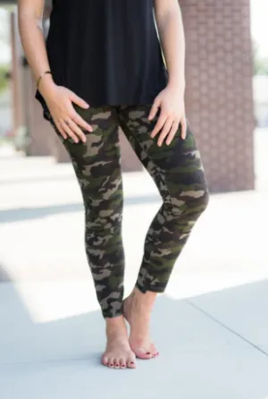 Camo Step Hem Jeans