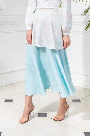 CAPSULE '19 Tiered Skirt - Turquoise