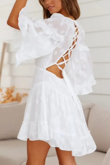 Chancey Chiffon Ruffle Mini Dress