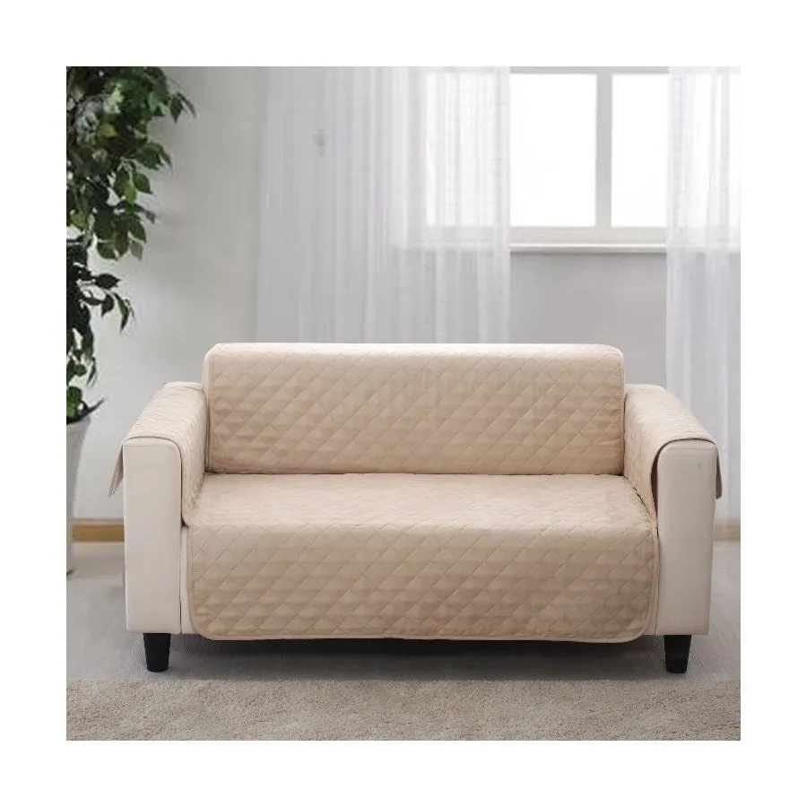 Charlies Cosy Cover Quilted Sofa Cover Protector For Loveseat