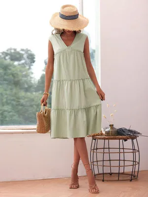 Chic Solid Color Sleeveless Dress: A Must-Have for Effortless Style