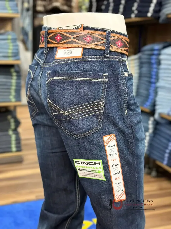 Cinch Jeans Ian Mid Rise, Slim, Boot Cut Dark Blue
