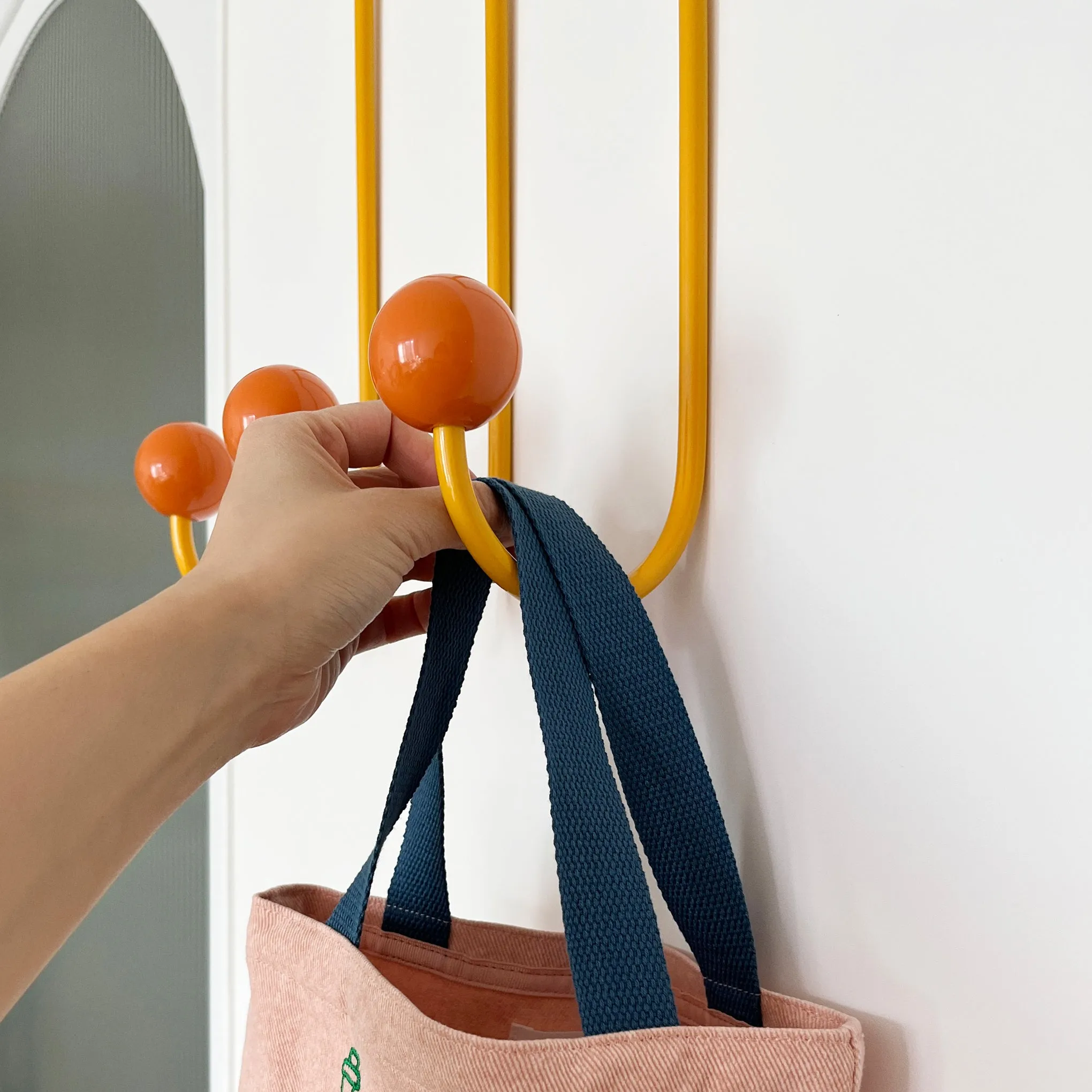 Color Drop Wall Hooks - Yellow/ Orange