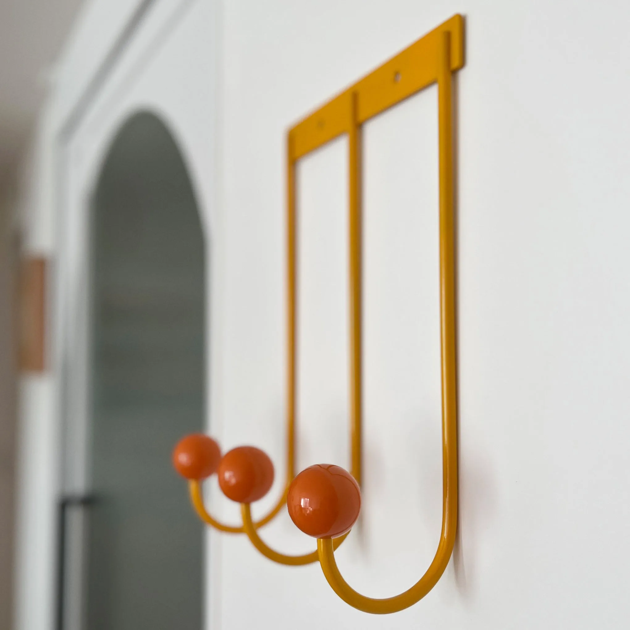 Color Drop Wall Hooks - Yellow/ Orange