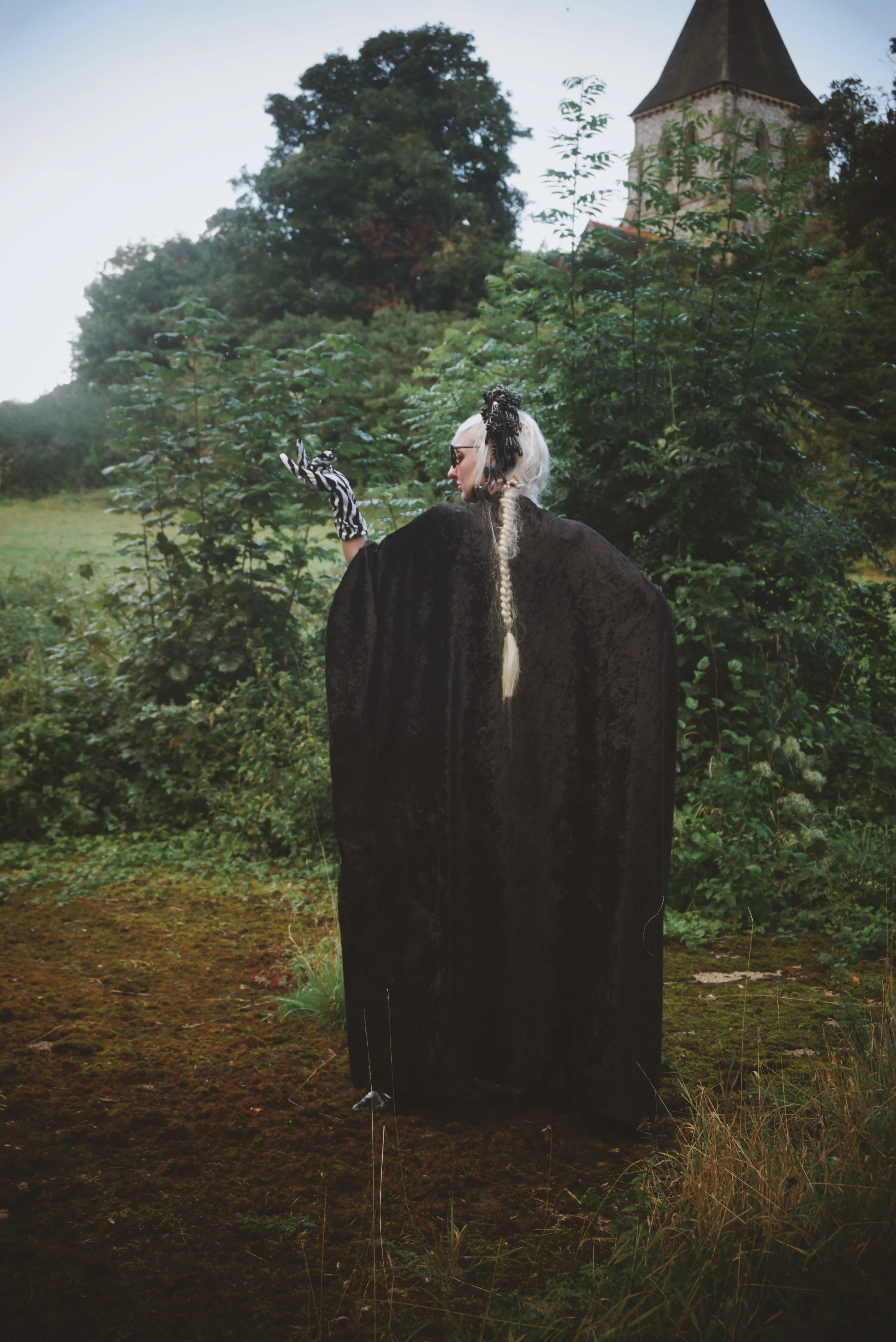 Effortless Velvet Obsidion Black Kaftan Gown