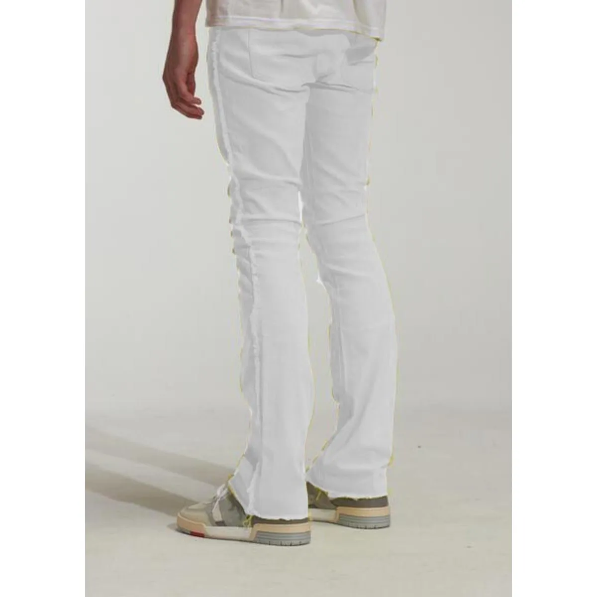 Embellish Paul White Flare Denim Jeans (EMBSPR223-106)