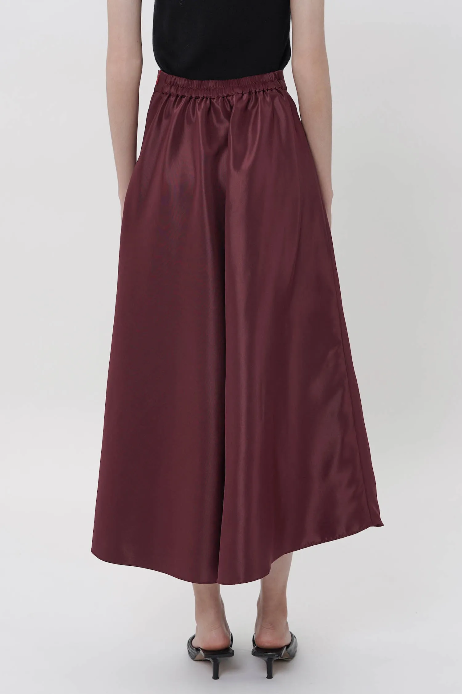 Embellished Satin Skirt