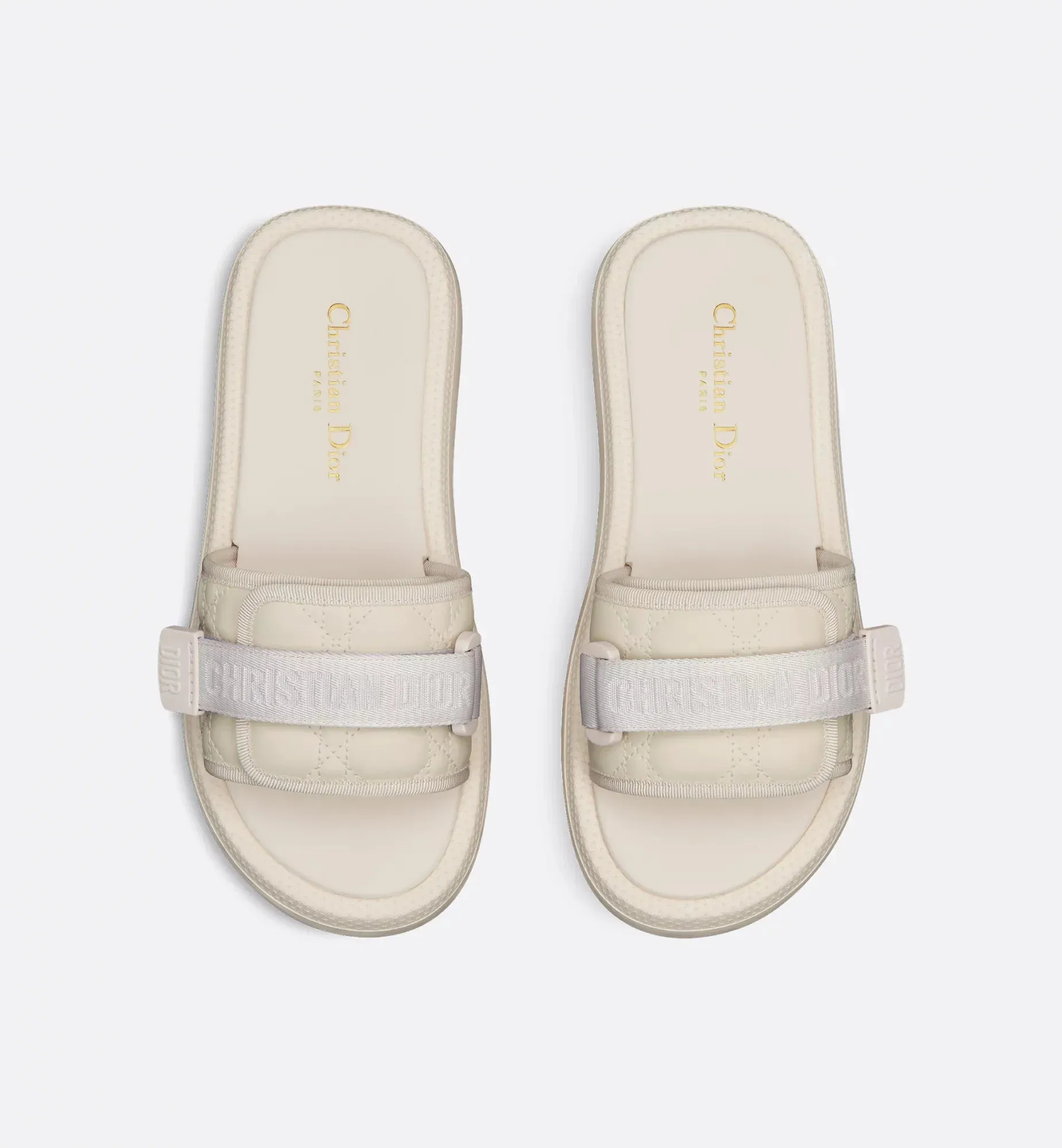 Evolution Cannage Leather Slide