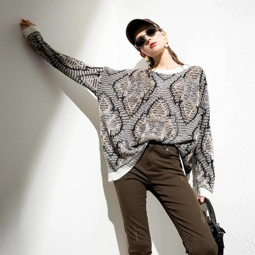 Fall 2021 Slouchy Boho Western Sweater