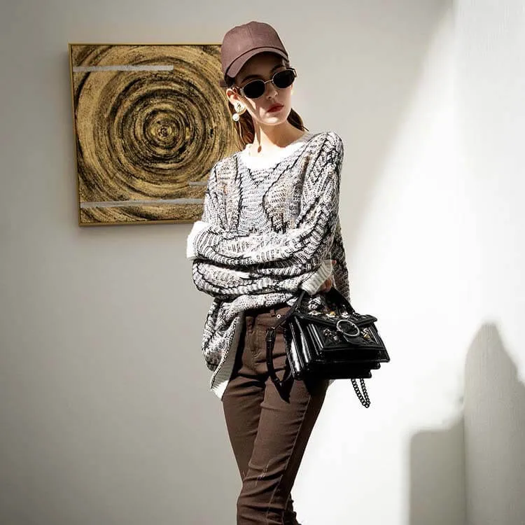 Fall 2021 Slouchy Boho Western Sweater