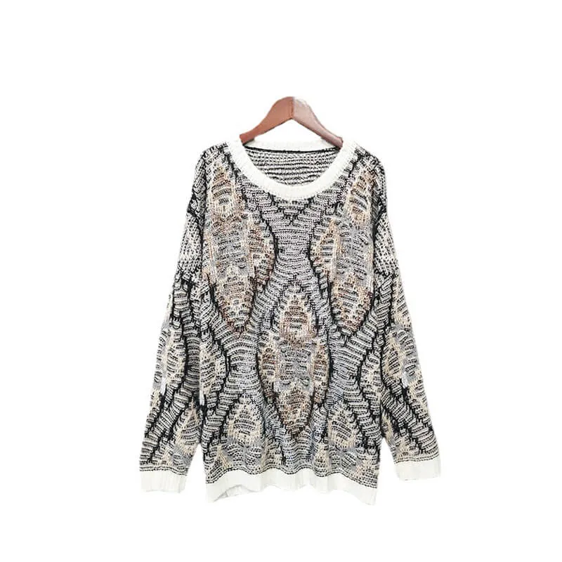 Fall 2021 Slouchy Boho Western Sweater