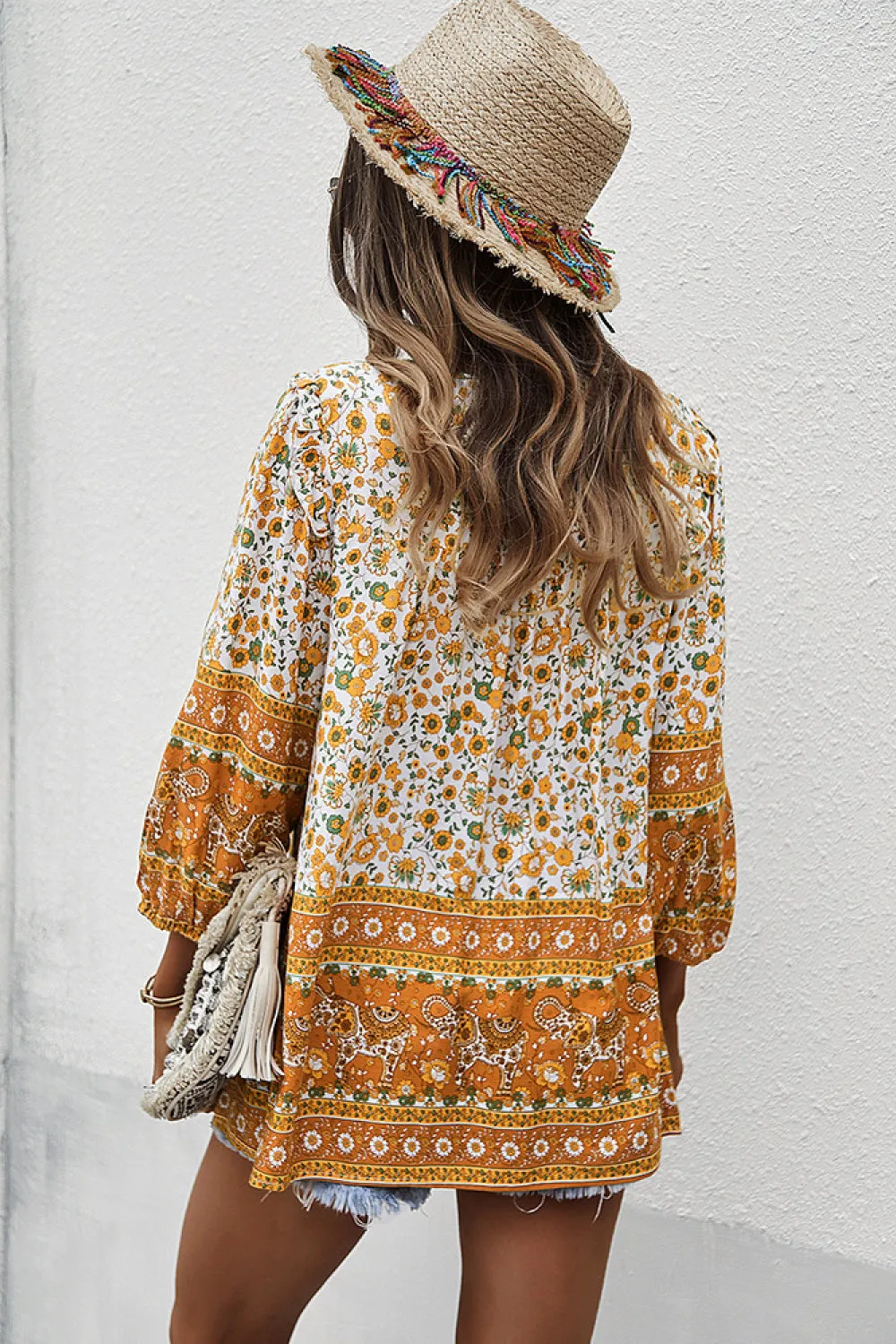 Floral Boho Top