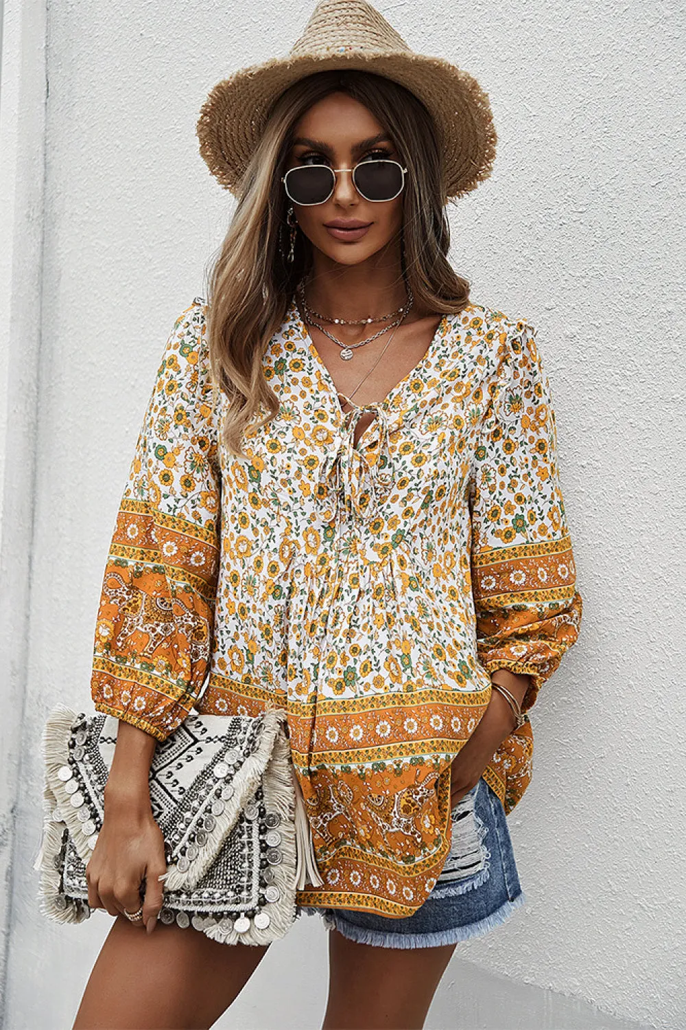 Floral Boho Top