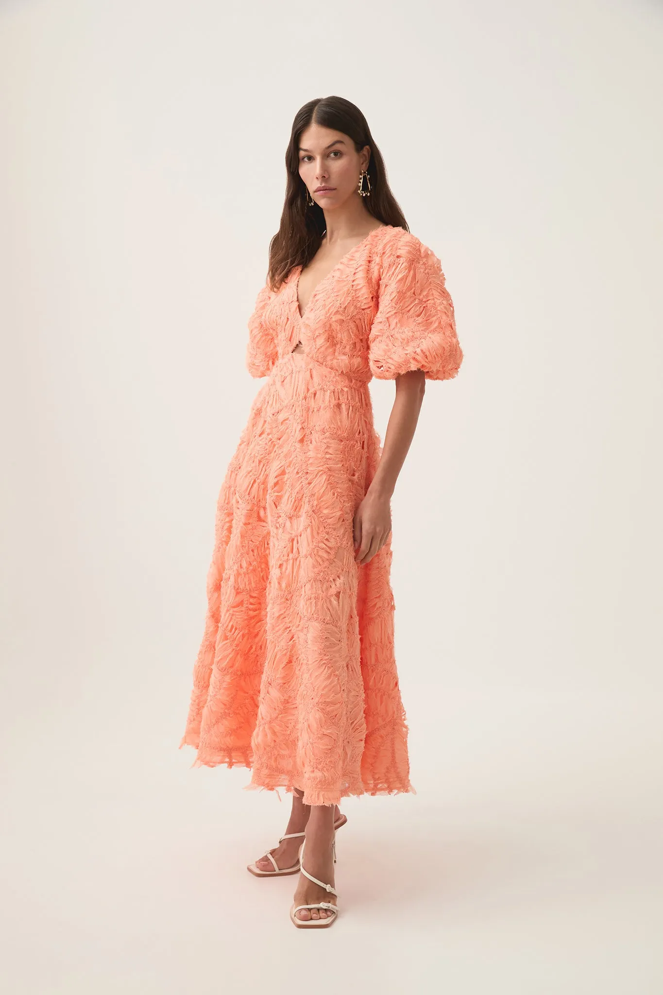 Florential Text Midi Dress