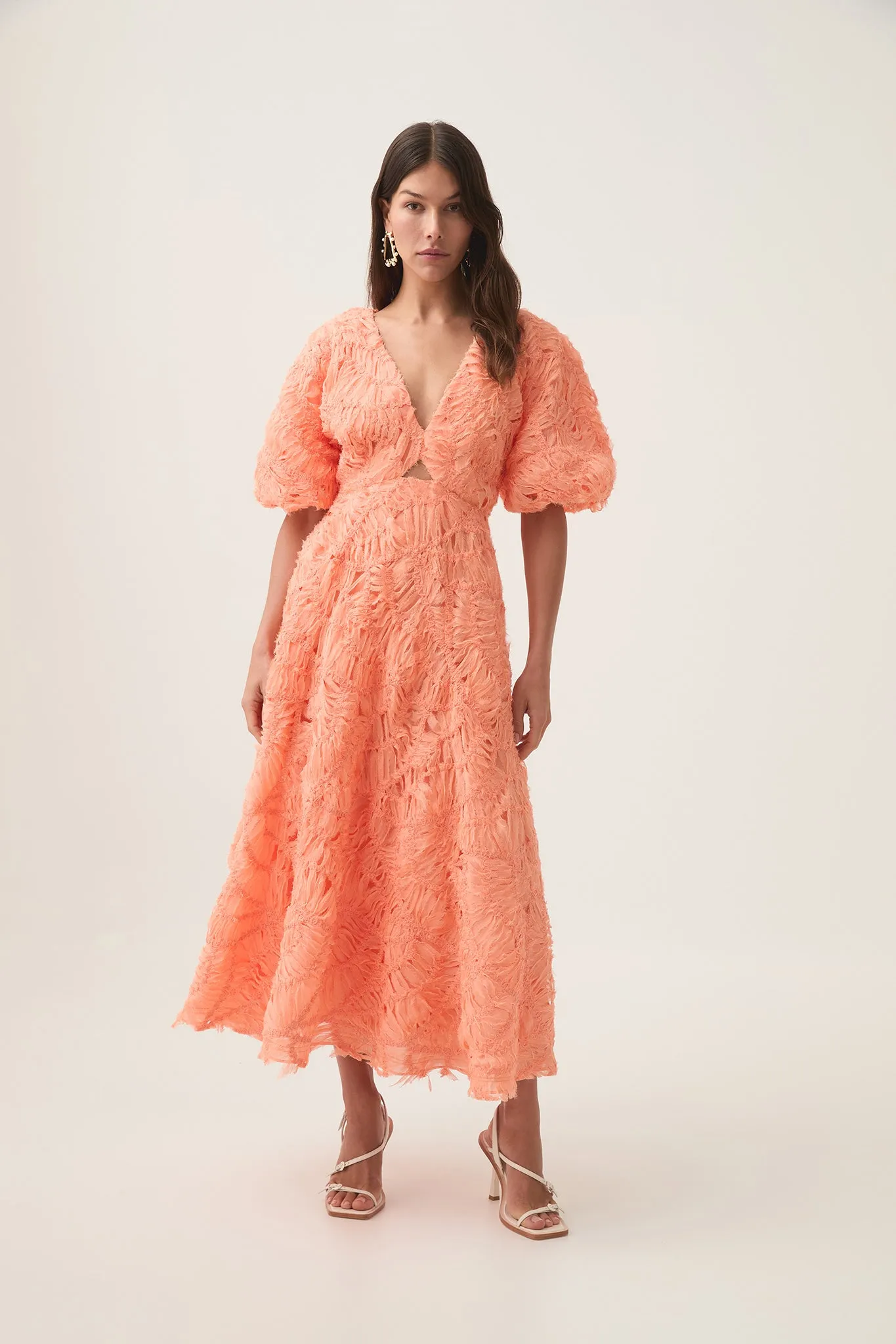 Florential Text Midi Dress
