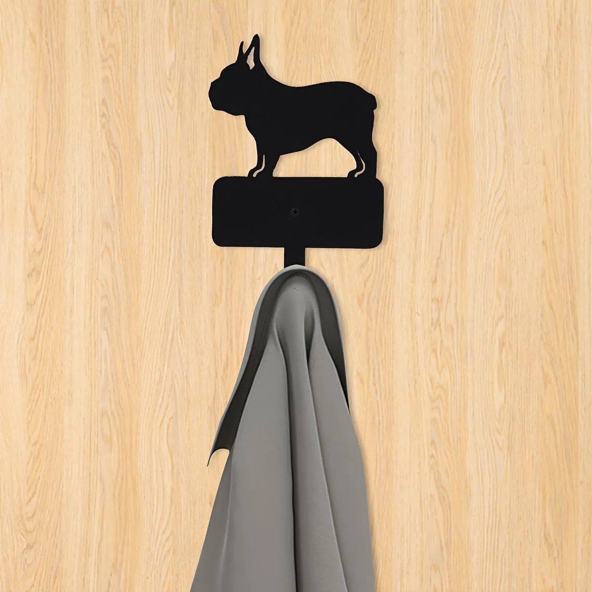 French Bulldog Iron Wall Hook Decorative Frenchie Wall Decor
