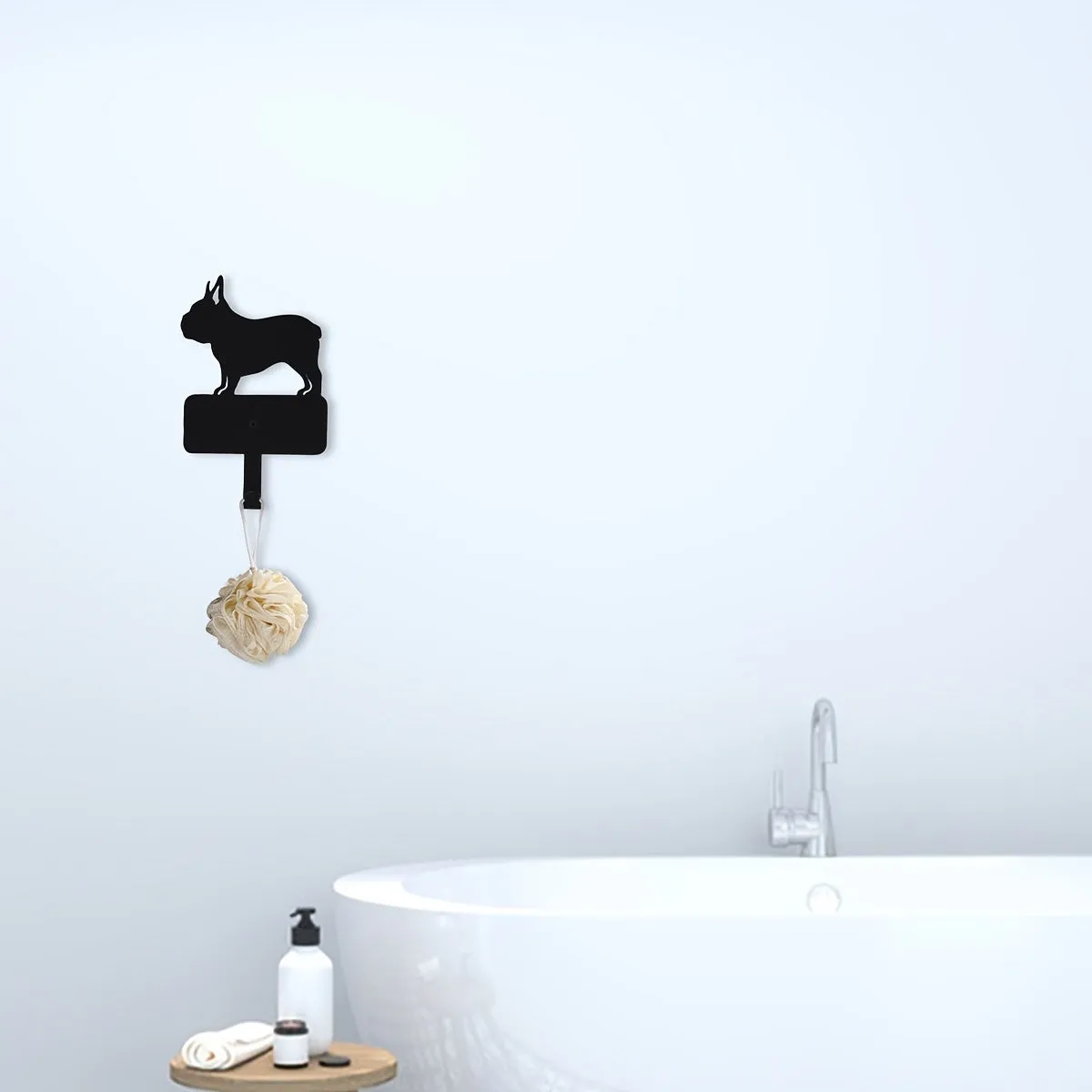 French Bulldog Iron Wall Hook Decorative Frenchie Wall Decor