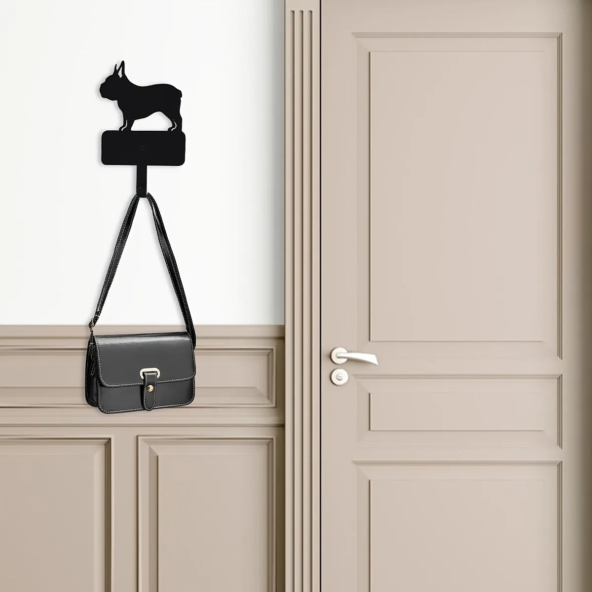 French Bulldog Iron Wall Hook Decorative Frenchie Wall Decor