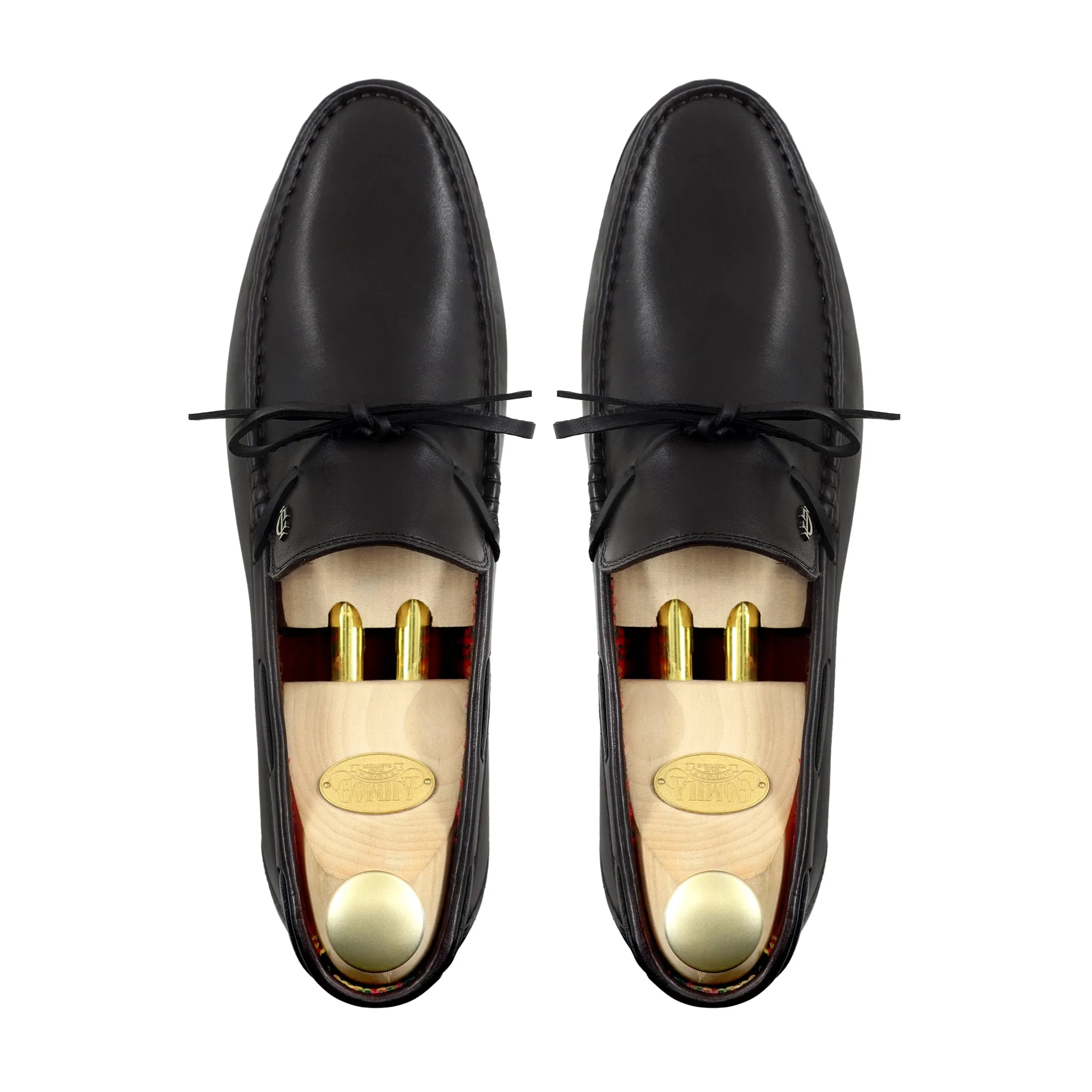 Frenzy - Men's Black Calf Leather Driver Shoe