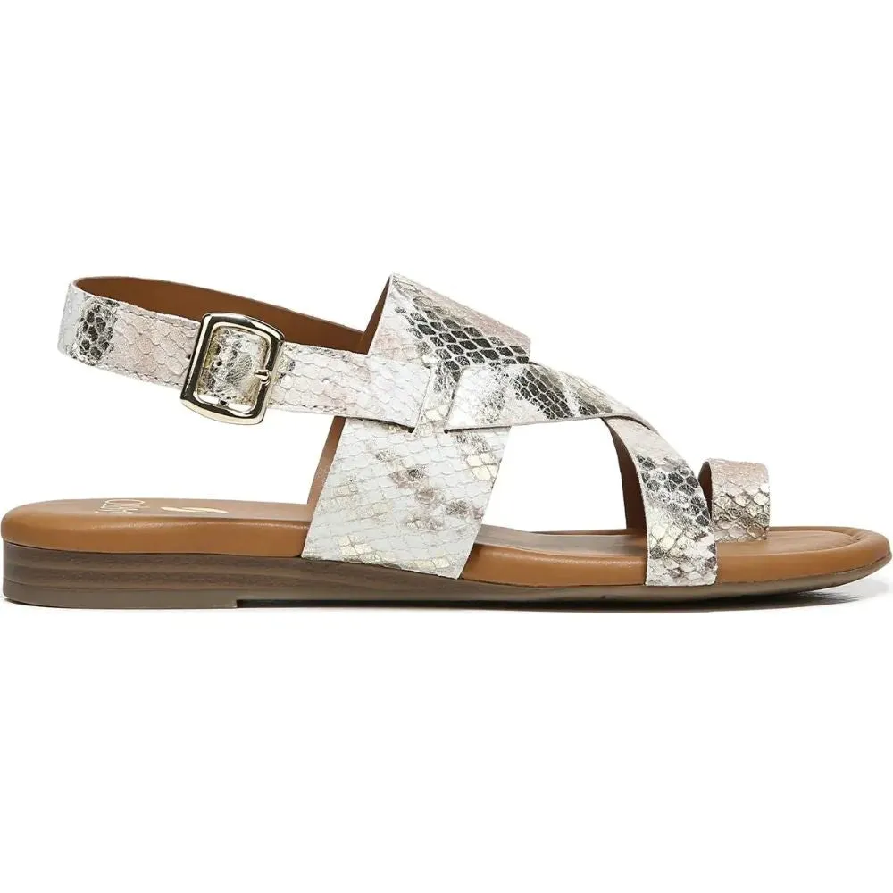 Gia Dusty Rose Snake Leather Franco Sarto Sandals