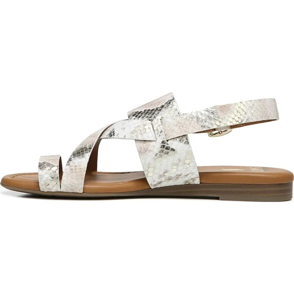Gia Dusty Rose Snake Leather Franco Sarto Sandals