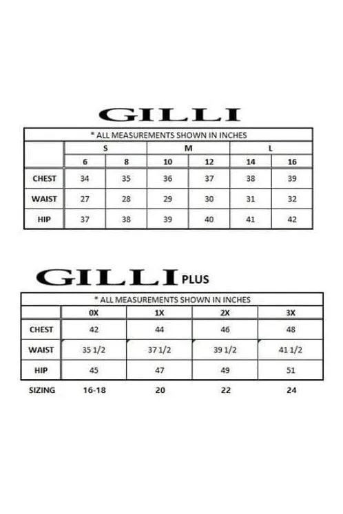 GILLI Overlap Ruffle Sleeve Ditsy Print Top