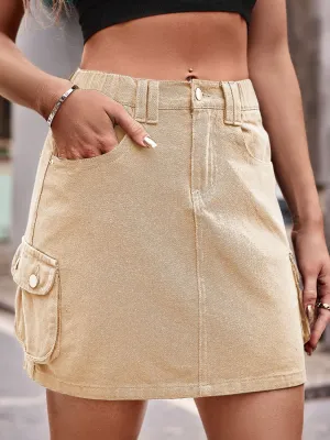 Graceful Tenacity Pocketed Mini Skirt