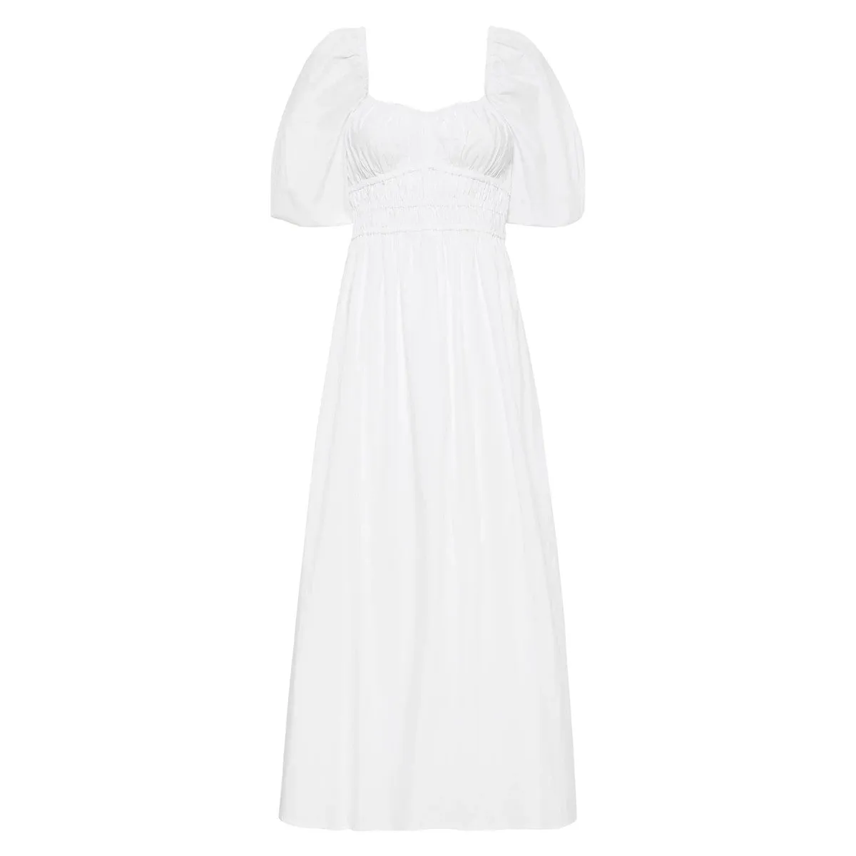 Harmonita Midi Dress (White)