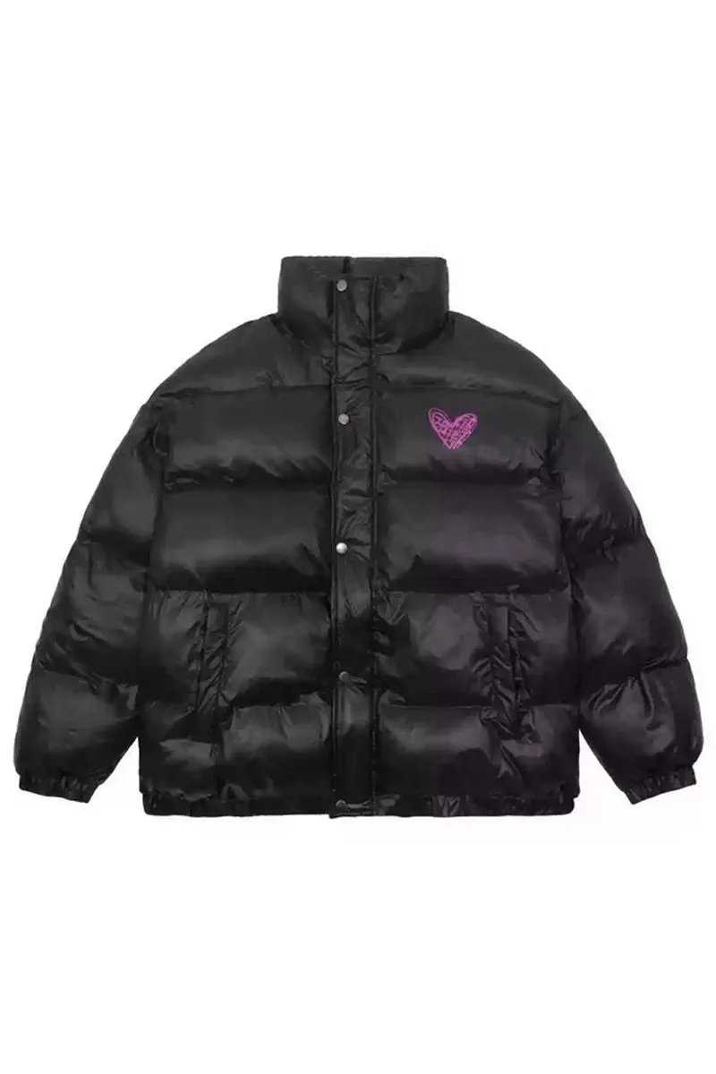 Heart Design Cotton Coat