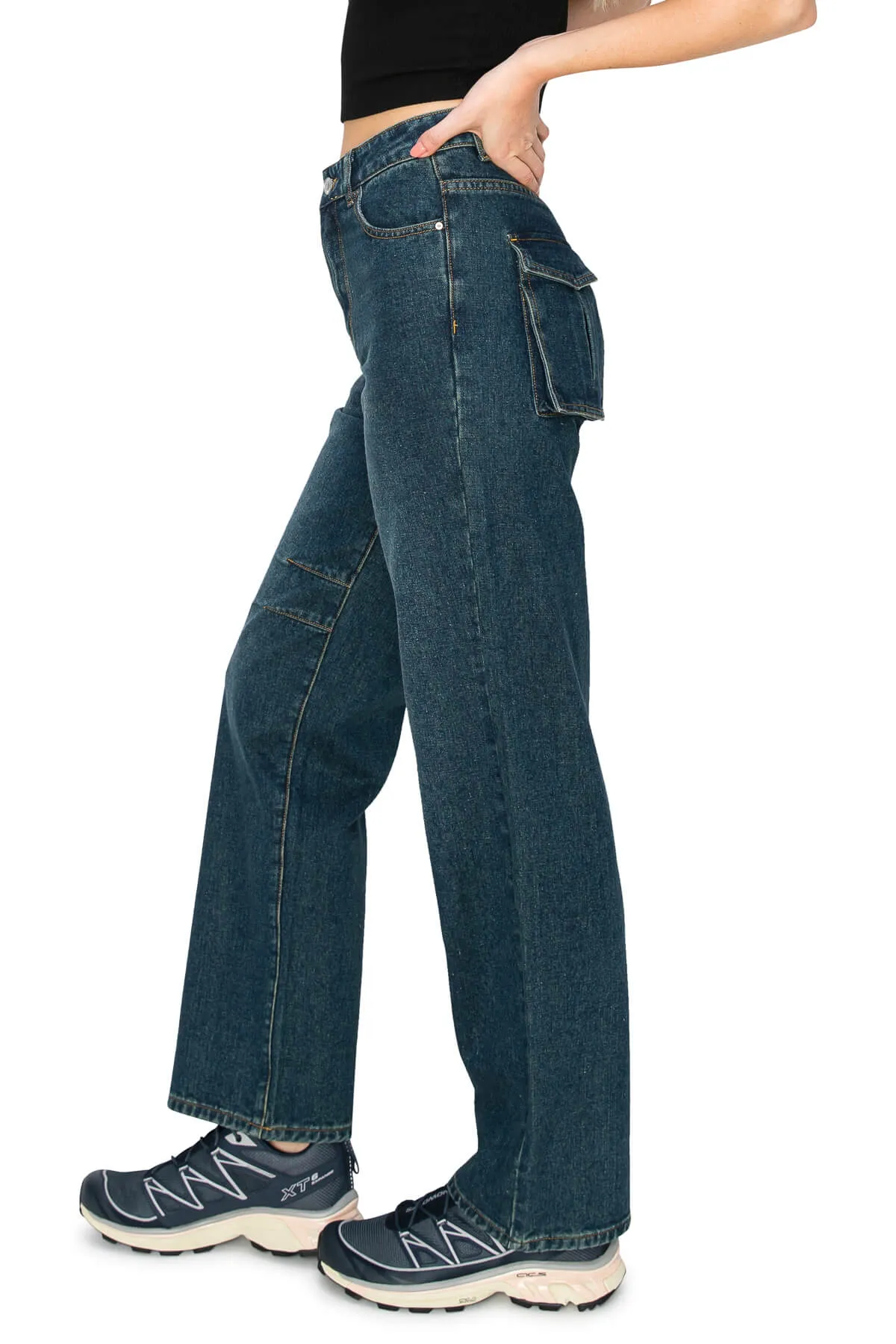 High Rise Baggy Jeans - Tint