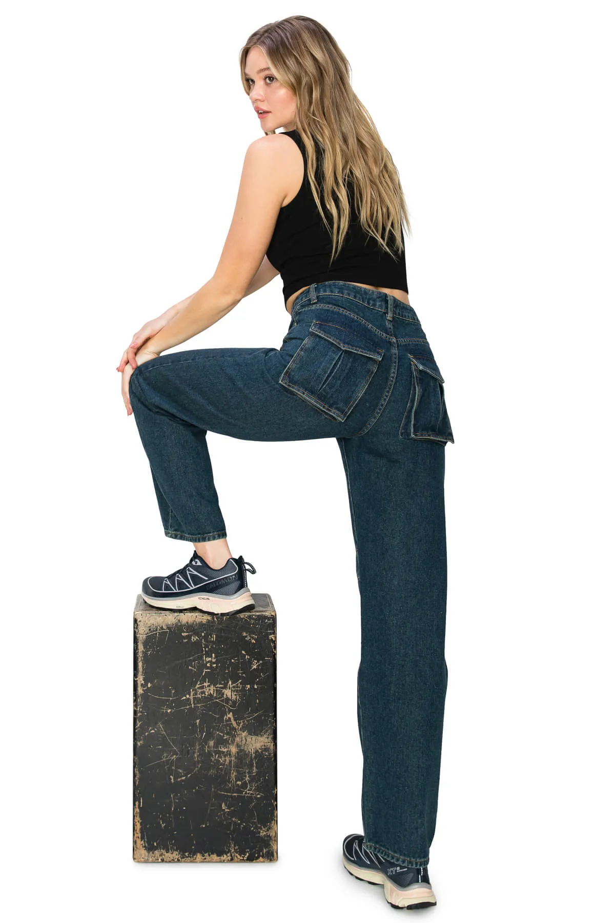 High Rise Baggy Jeans - Tint